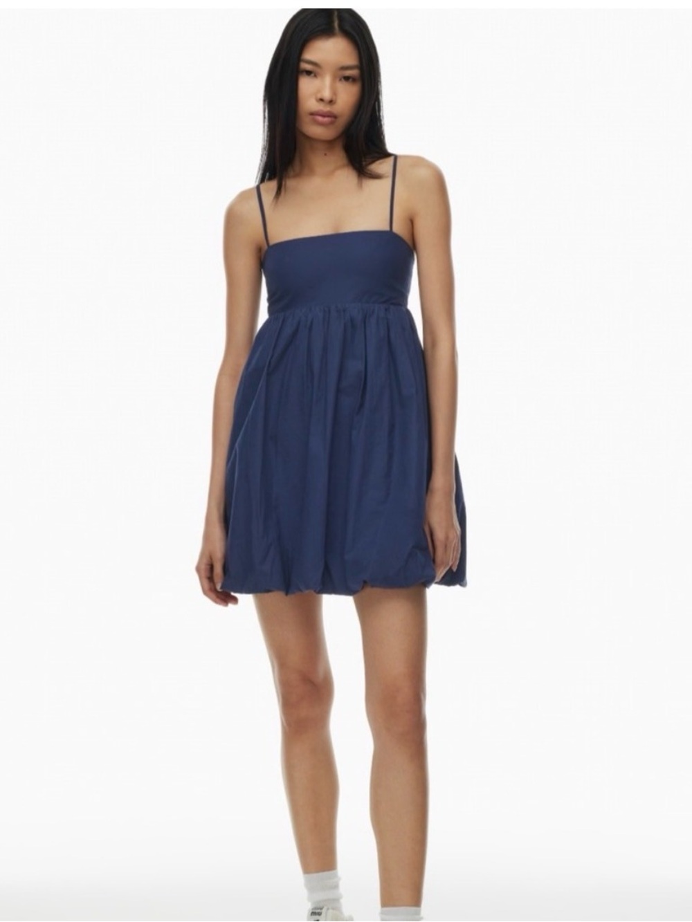 Sunday Best (Aritzia) Honor Bubble Hem Poplin Mini Dress